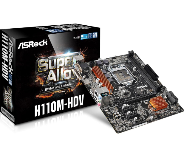 ASRock H110M-HDV (PCI-E DDR4) - 281090 - zdjęcie